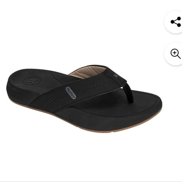 (6)Hurley Mens Wave  Flip Flop Sandals